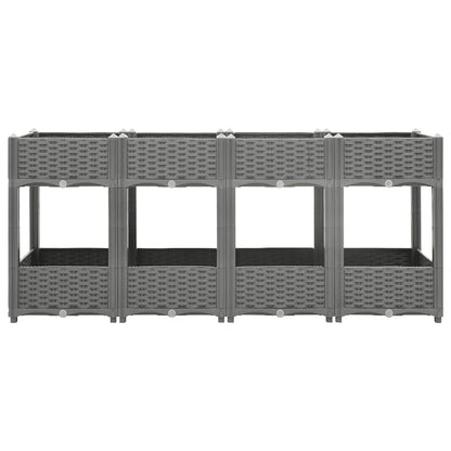Fioriera Rialzata 160x40x71 cm in Polipropilene