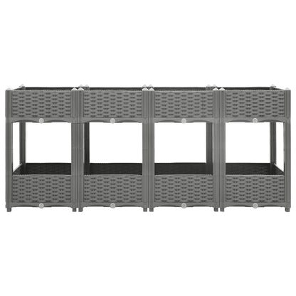 Fioriera Rialzata 160x40x71 cm in Polipropilene - homemem39