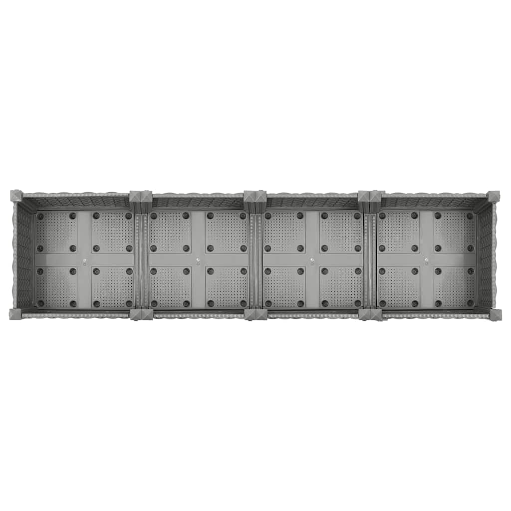 Fioriera Rialzata 160x40x71 cm in Polipropilene