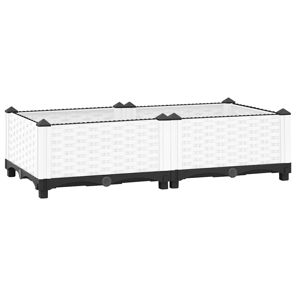 Fioriera Rialzata 80x40x23 cm in Polipropilene