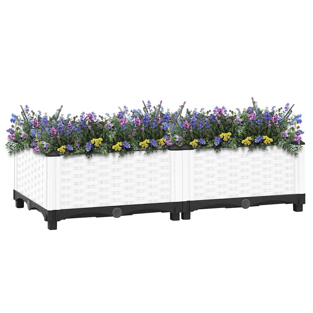 Fioriera Rialzata 80x40x23 cm in Polipropilene | homemem39