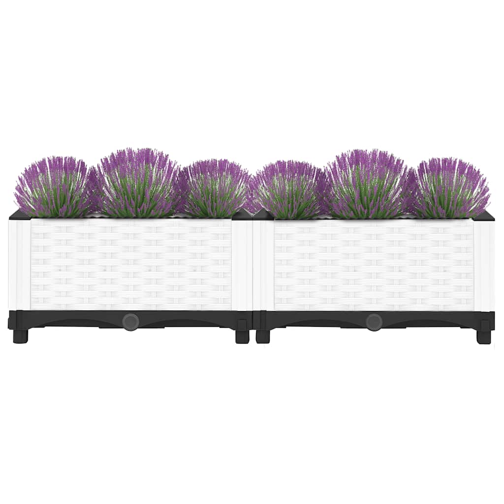 Fioriera Rialzata 80x40x23 cm in Polipropilene