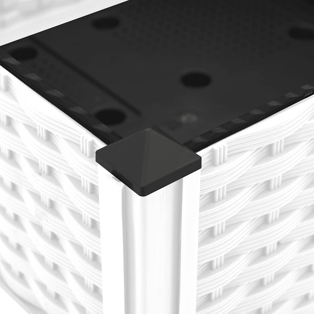 Fioriera Rialzata 80x40x23 cm in Polipropilene - homemem39