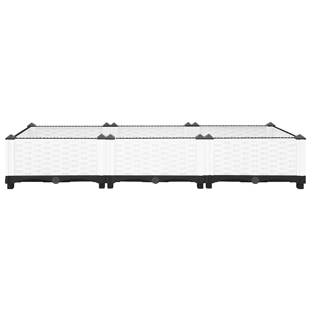Fioriera Rialzata 120x40x23 cm in Polipropilene