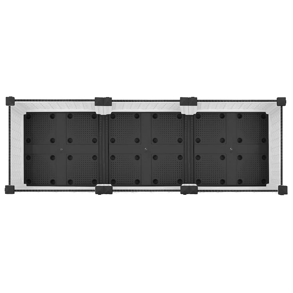 Fioriera Rialzata 120x40x23 cm in Polipropilene