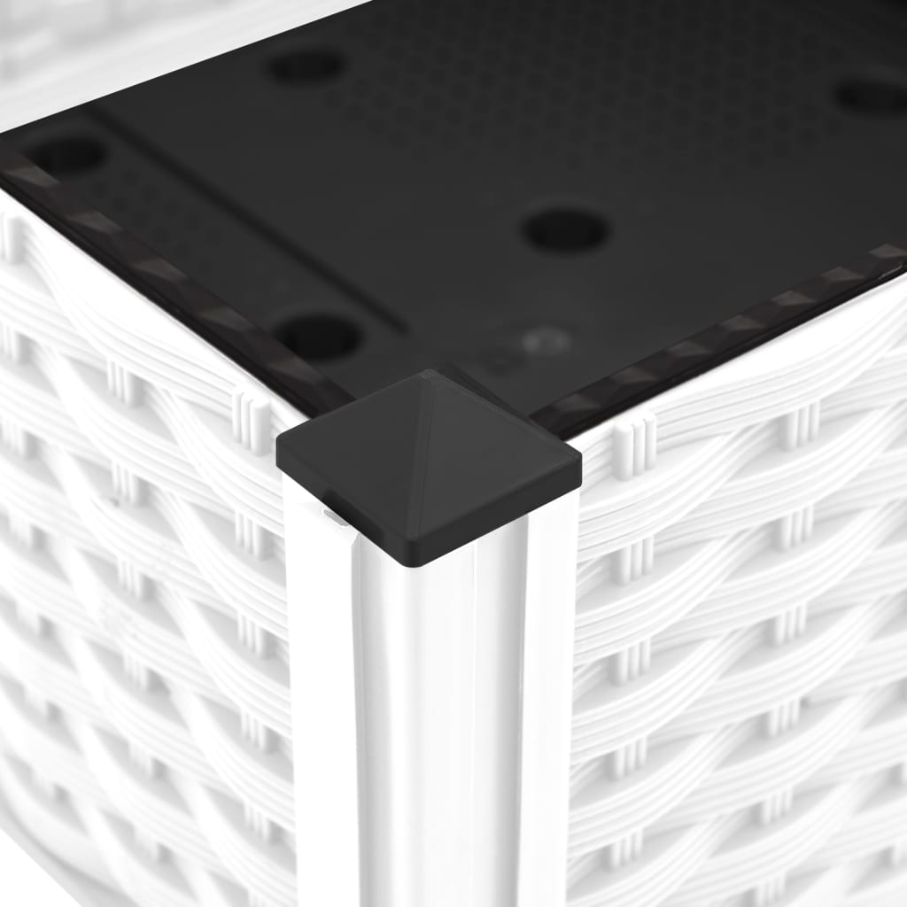 Fioriera Rialzata 120x40x23 cm in Polipropilene - homemem39