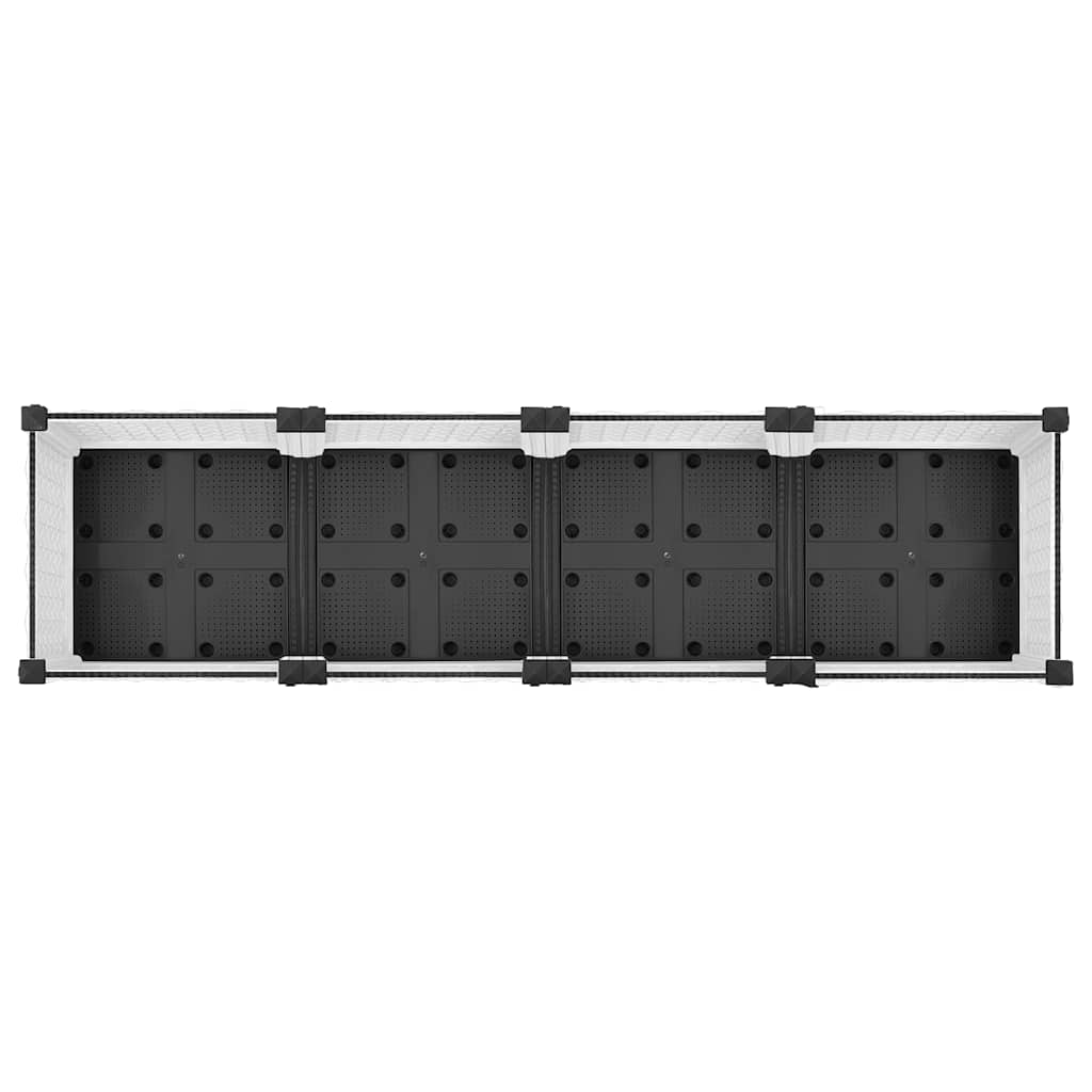 Fioriera Rialzata 160x40x23 cm in Polipropilene - homemem39