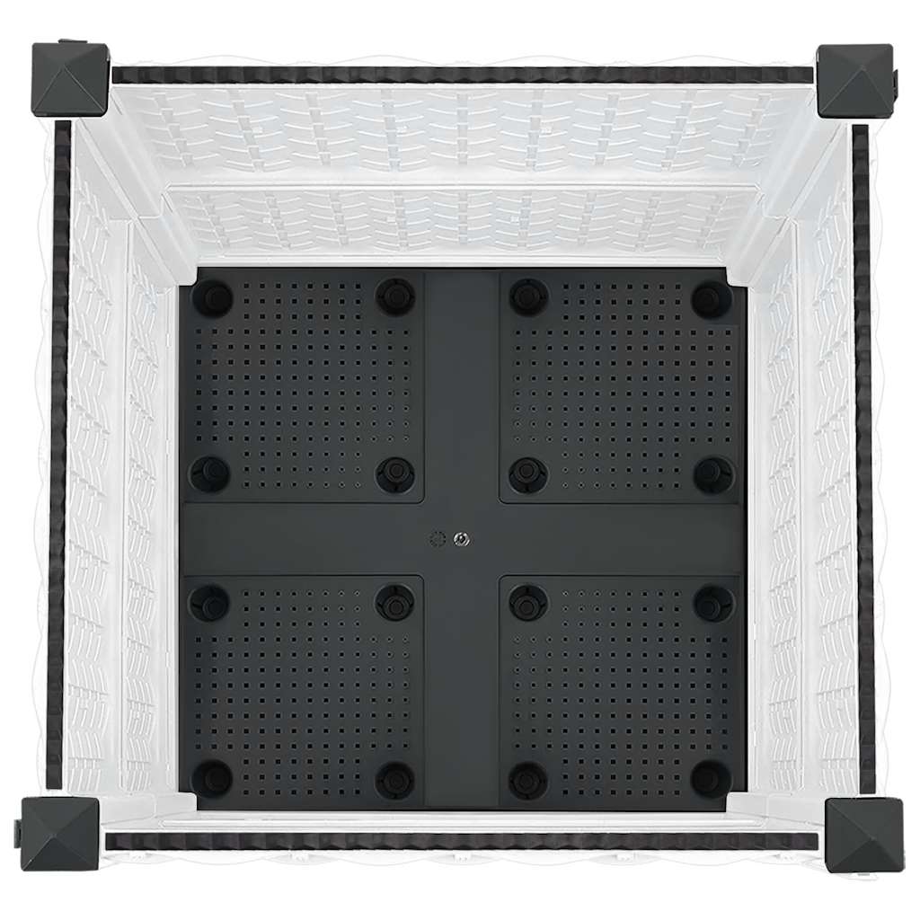 Fioriera Rialzata 40x40x38 cm in Polipropilene - homemem39