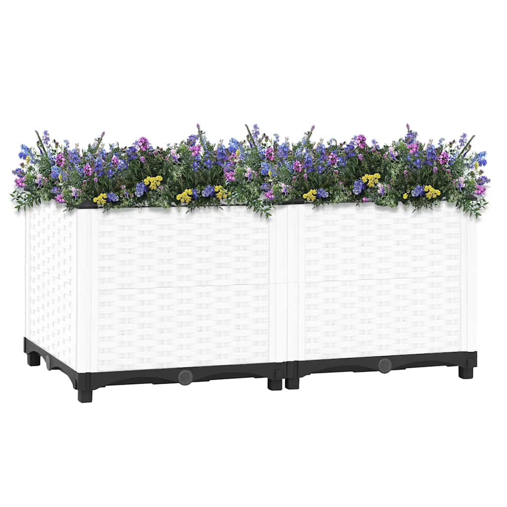 Fioriera Rialzata 80x40x38 cm in Polipropilene
