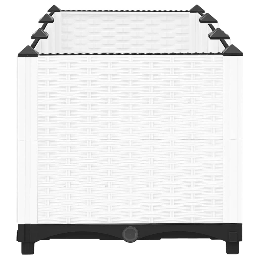 Fioriera Rialzata 120x40x38 cm in Polipropilene - homemem39