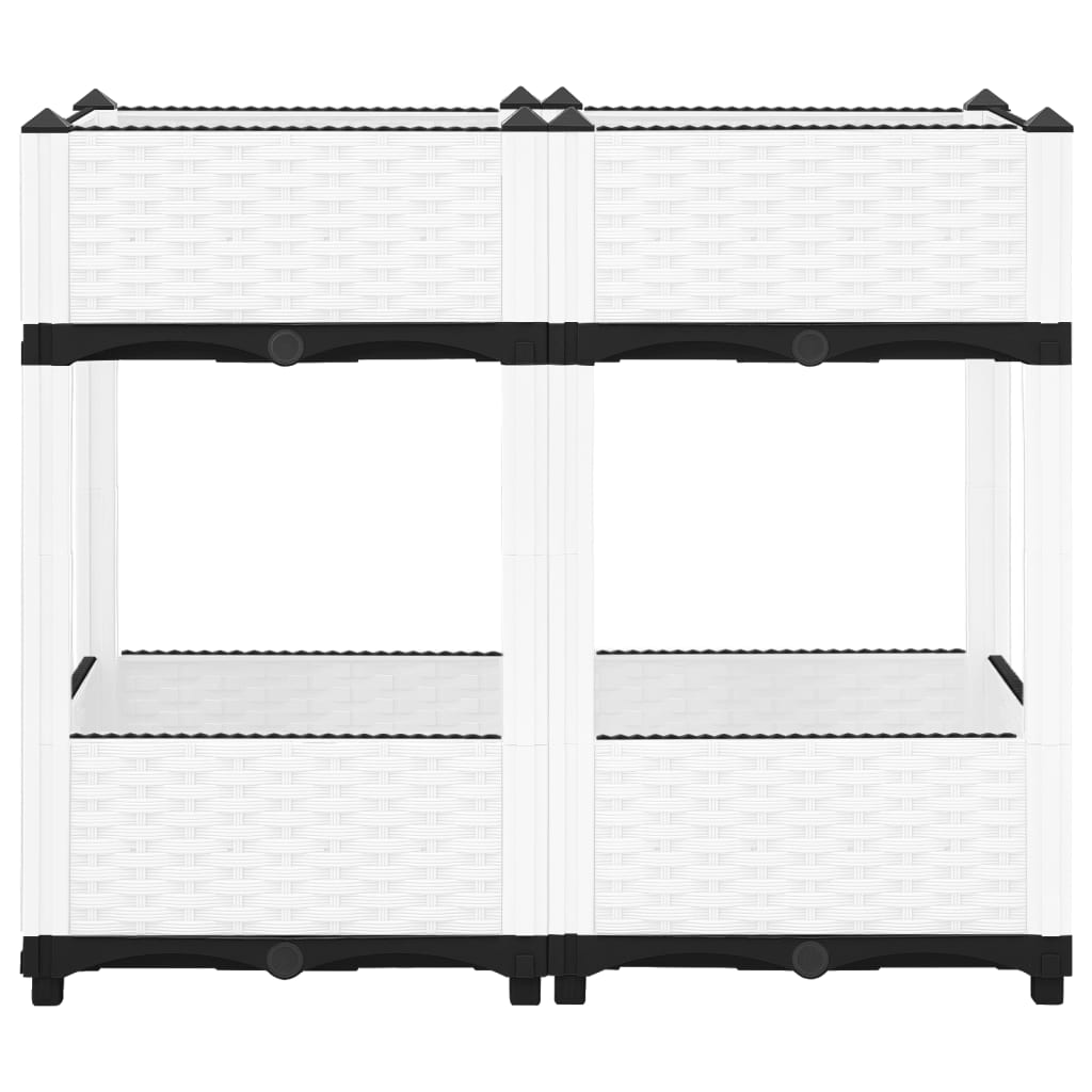 Fioriera Rialzata 80x40x71 cm in Polipropilene - homemem39