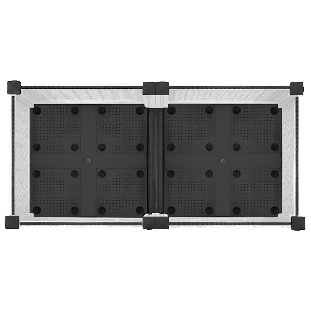 Fioriera Rialzata 80x40x71 cm in Polipropilene - homemem39