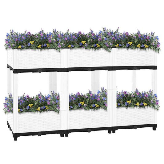 Fioriera Rialzata 120x40x71 cm in Polipropilene | homemem39