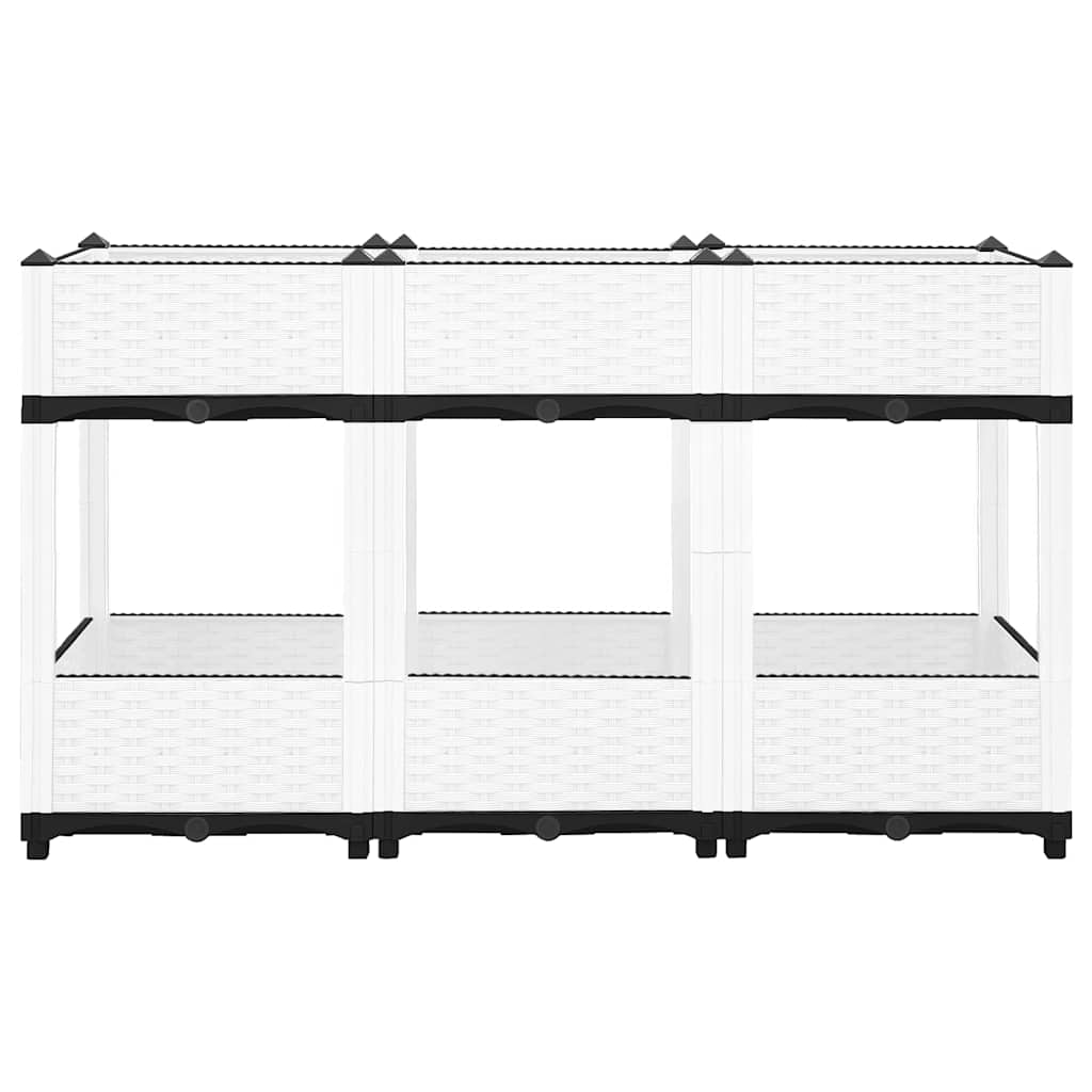 Fioriera Rialzata 120x40x71 cm in Polipropilene - homemem39