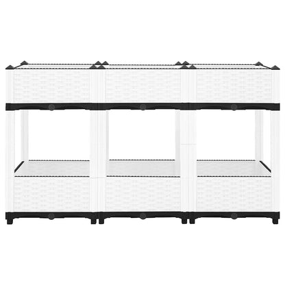 Fioriera Rialzata 120x40x71 cm in Polipropilene - homemem39
