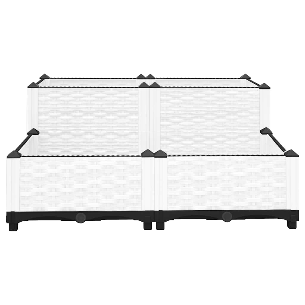 Fioriera Rialzata 80x80x38 cm in Polipropilene - homemem39