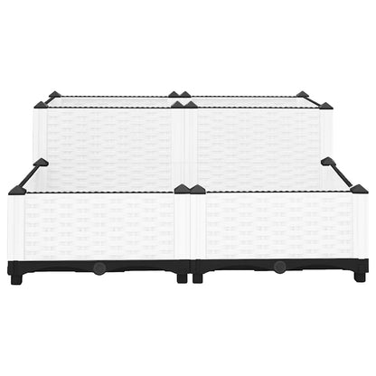 Fioriera Rialzata 80x80x38 cm in Polipropilene - homemem39