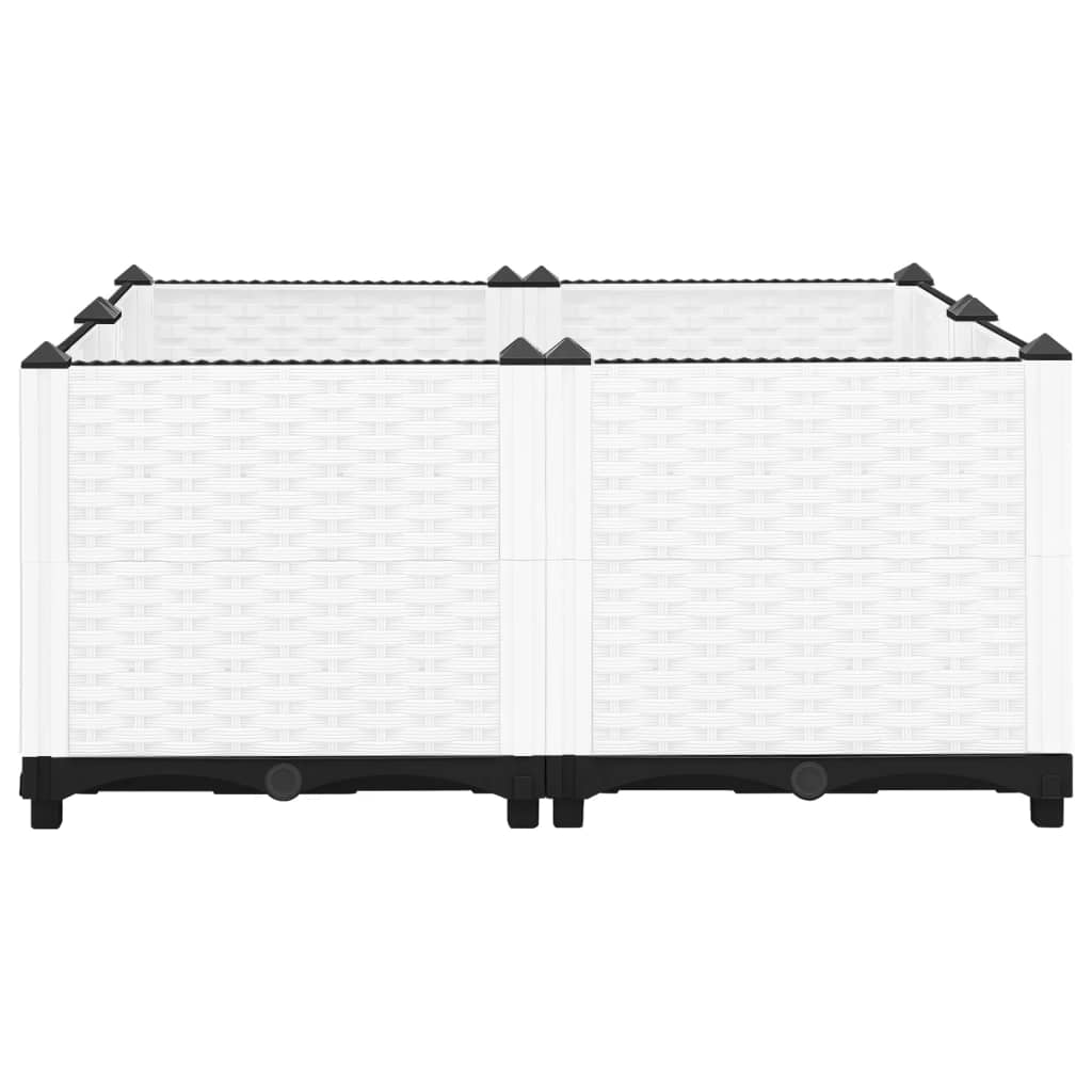 Fioriera Rialzata 80x80x38 cm in Polipropilene - homemem39