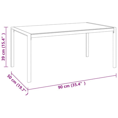 Set Mobili da Giardino 4 pz con Cuscini Nero in Acciaio | homemem39