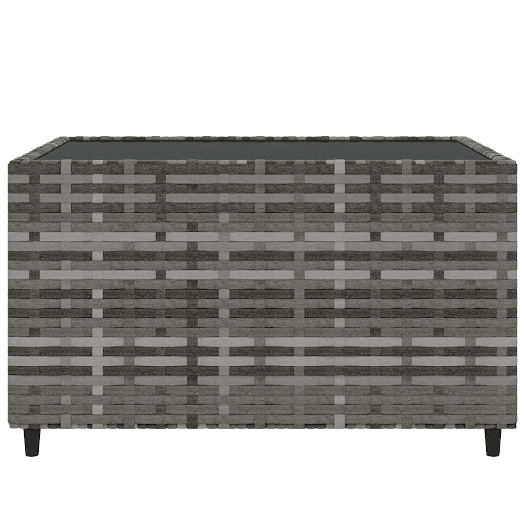 Set Divani da Giardino 4 pz con Cuscini in Polyrattan Grigio - homemem39