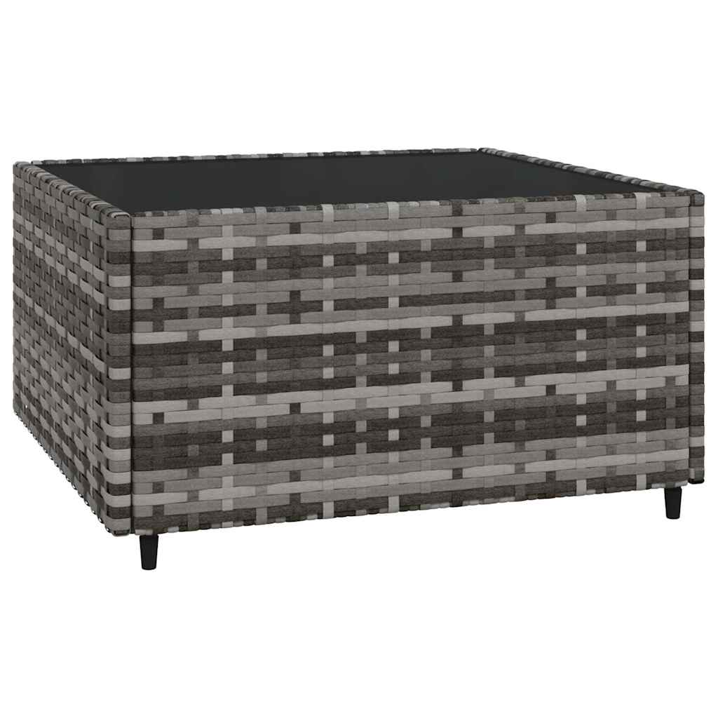 Set Divani da Giardino 3 pz con Cuscini in Polyrattan Grigio | homemem39