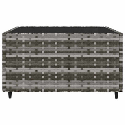 Set Divani da Giardino 3 pz con Cuscini in Polyrattan Grigio | homemem39