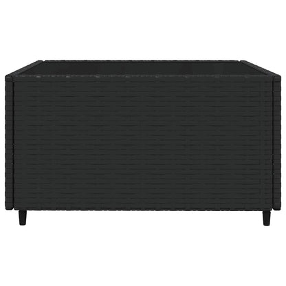 Set Divani da Giardino 3 pz con Cuscini Nero in Polyrattan | homemem39