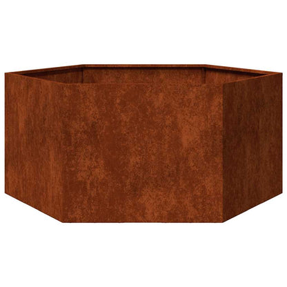 Fioriera Ruggine 90x90x45 cm Acciaio Corten