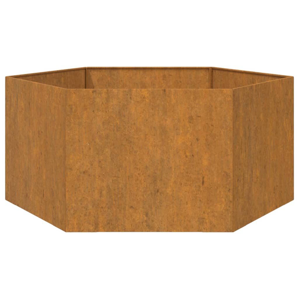 Fioriera Ruggine 90x90x45 cm Acciaio Corten - homemem39