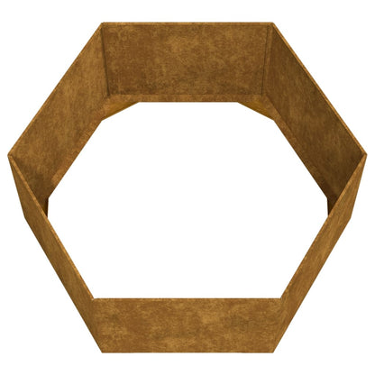 Fioriera Ruggine 90x90x45 cm Acciaio Corten - homemem39