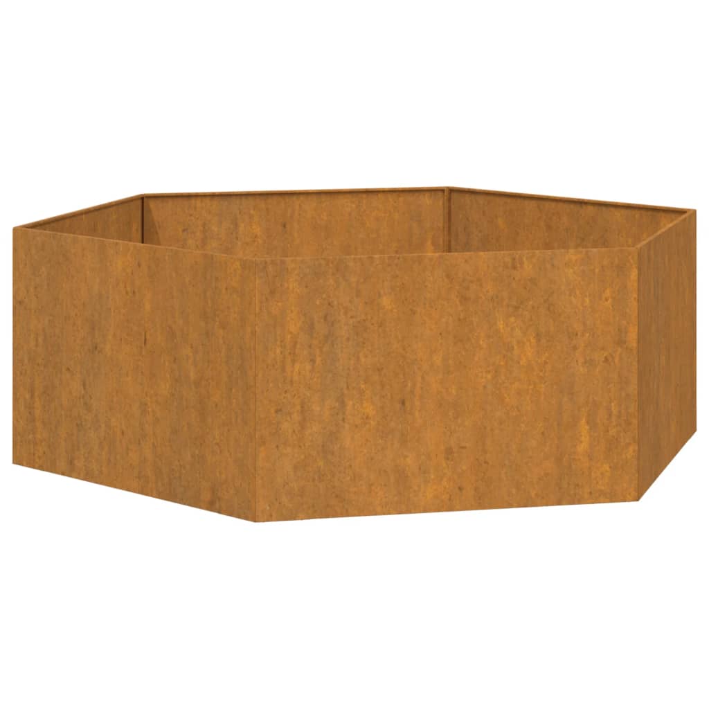 Fioriera Ruggine 138x120x45 cm Acciaio Corten - homemem39