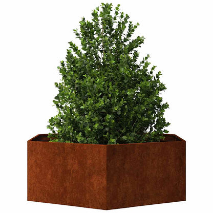 Fioriera Ruggine 138x120x45 cm Acciaio Corten