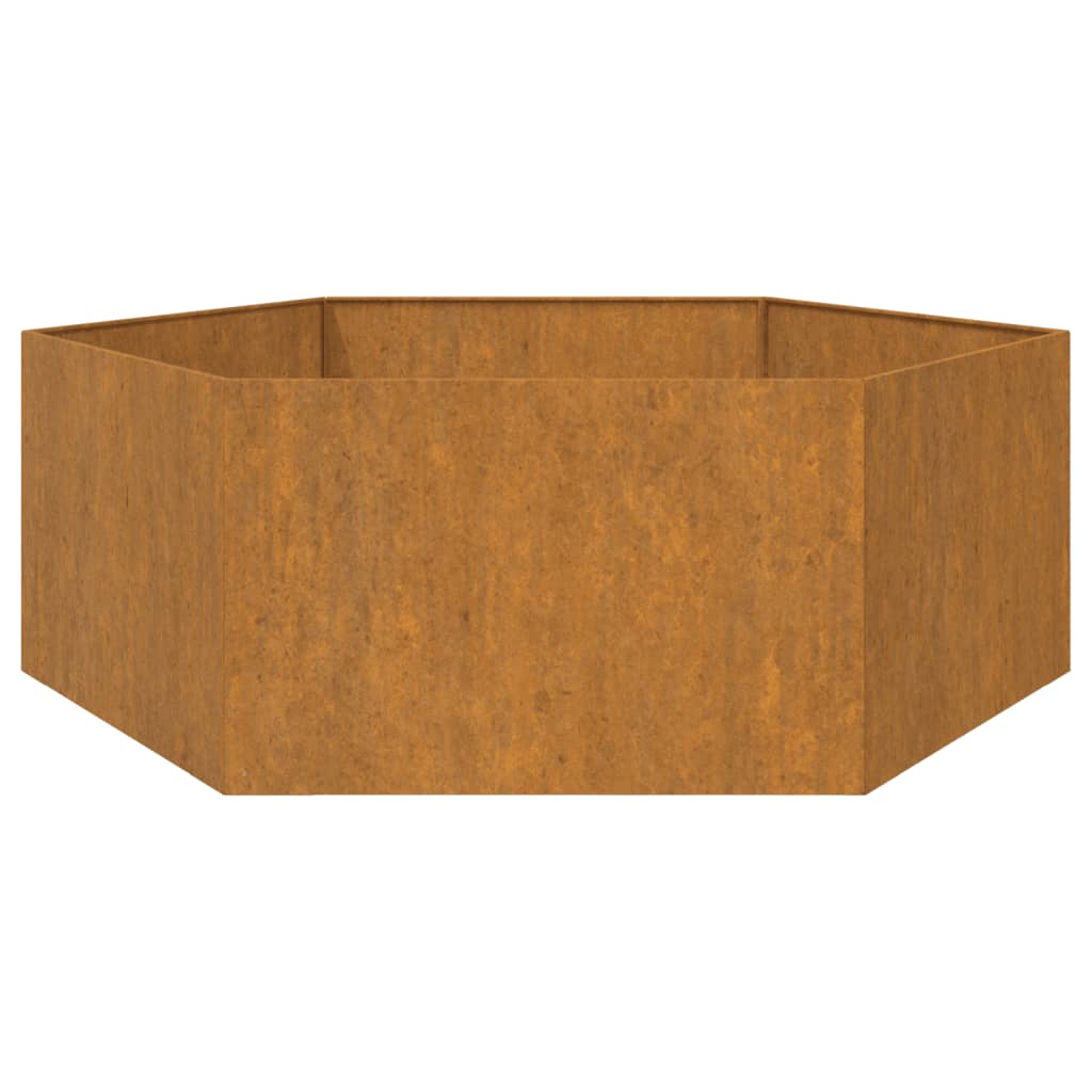 Fioriera Ruggine 138x120x45 cm Acciaio Corten - homemem39