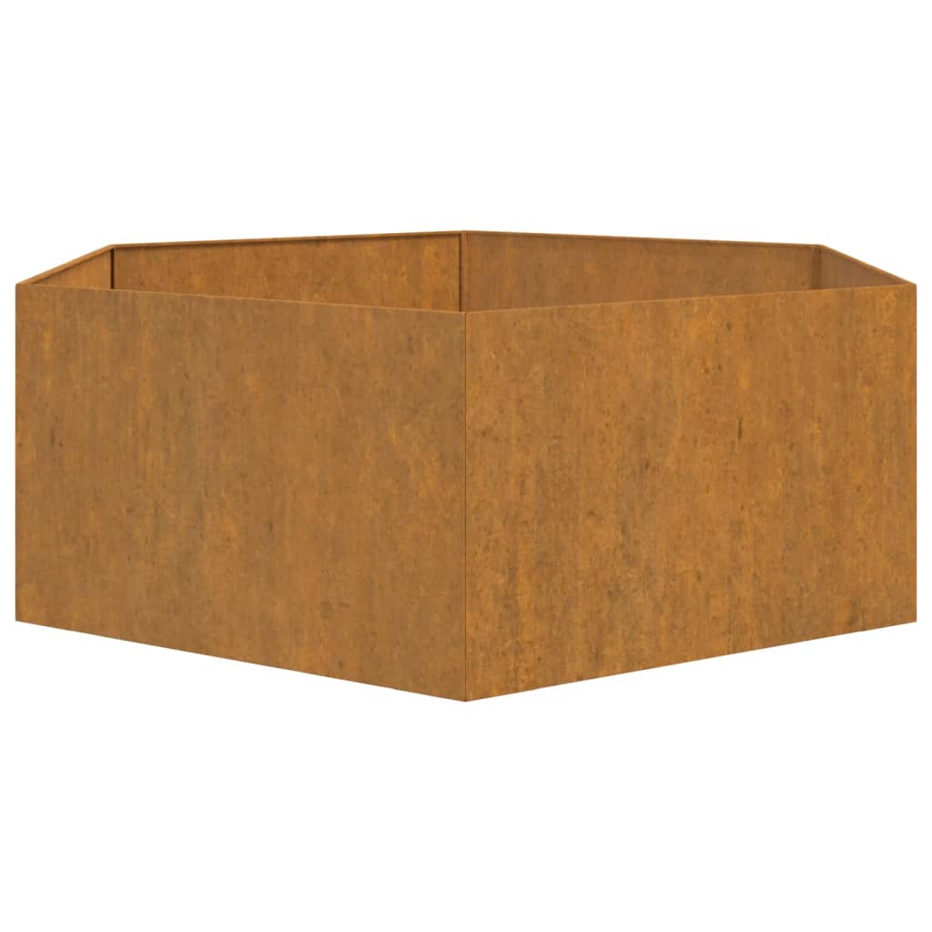 Fioriera Ruggine 138x120x45 cm Acciaio Corten - homemem39