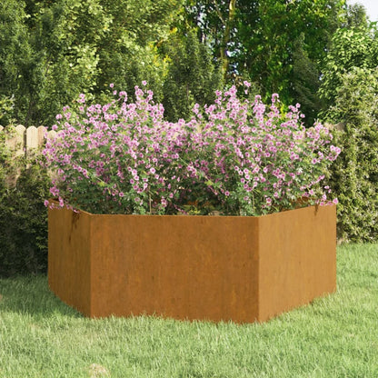 Fioriera Ruggine 138x120x45 cm Acciaio Corten - homemem39