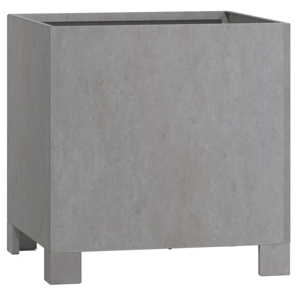 Fioriera con Gambe Ruggine 30x30x30 cm Acciaio Corten