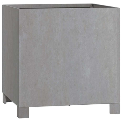 Fioriera con Gambe Ruggine 40x40x40 cm Acciaio Corten