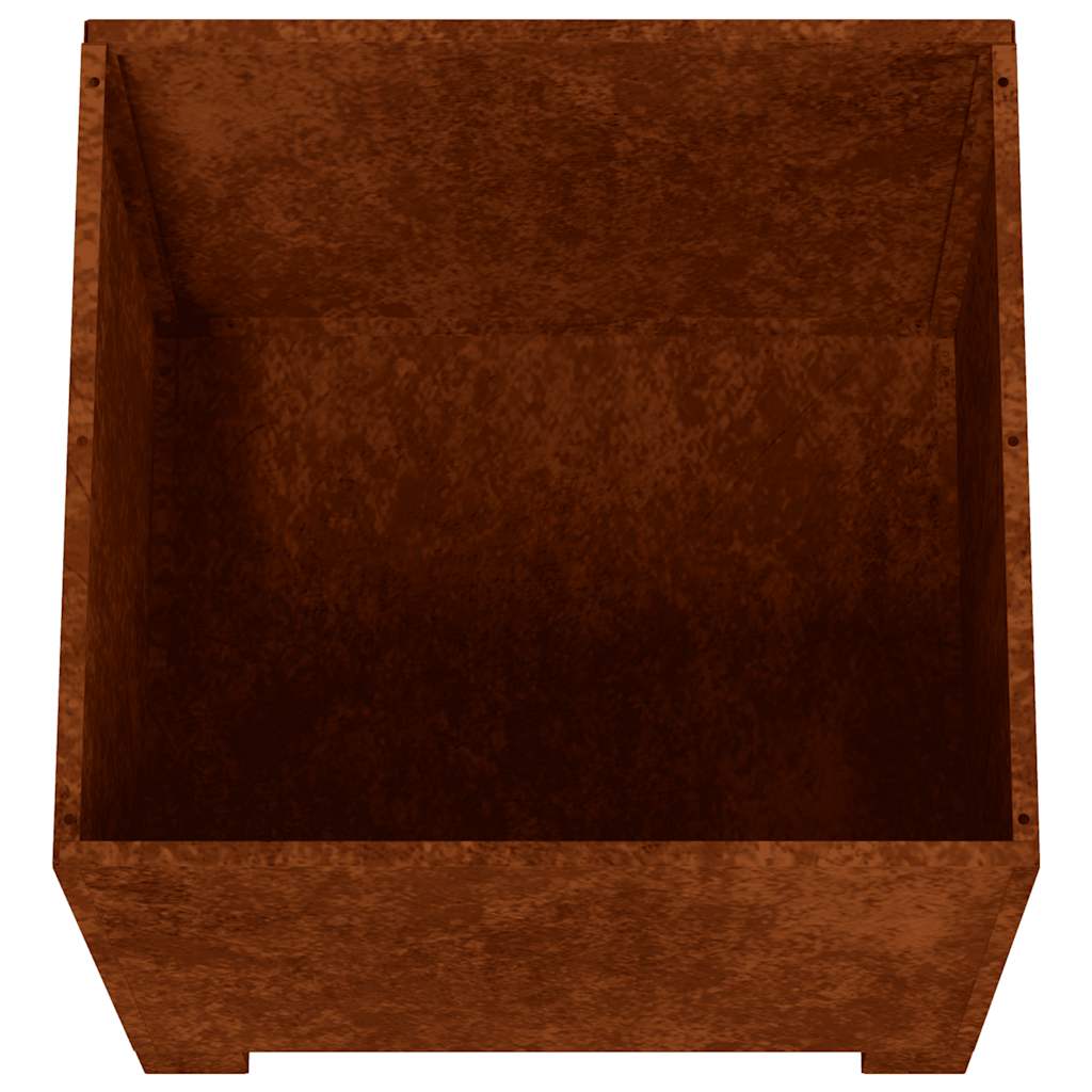 Fioriera con Gambe Ruggine 50x50x50 cm Acciaio Corten | homemem39