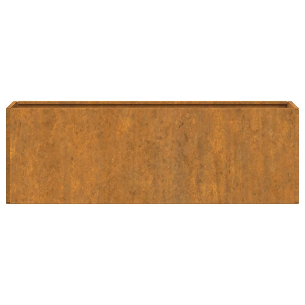 Fioriere da Parete 2 pz Ruggine in Acciaio Corten 53x10x17 cm - homemem39