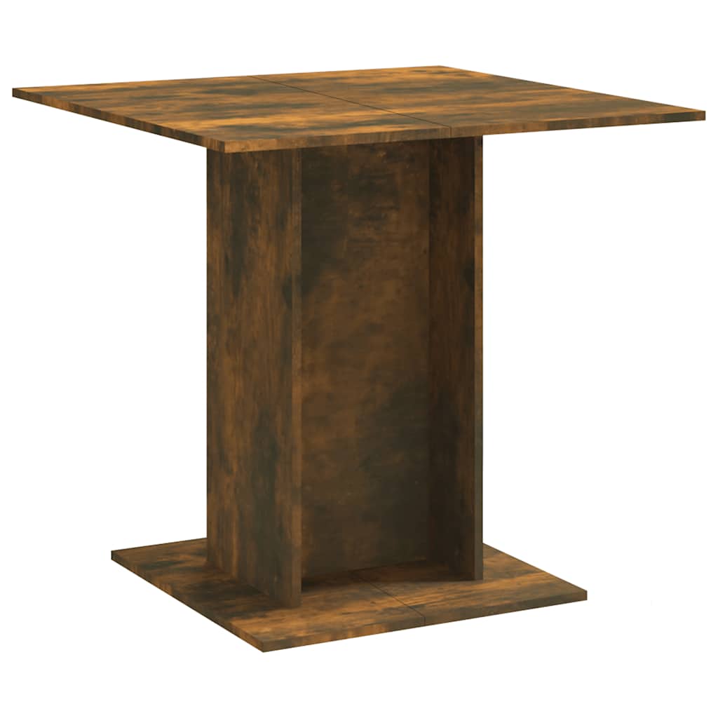 Tavolo da Pranzo rovere fumo 80x80x75 cm Legno Multistrato | homemem39