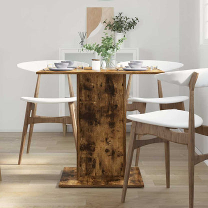 Tavolo da Pranzo rovere fumo 80x80x75 cm Legno Multistrato - homemem39