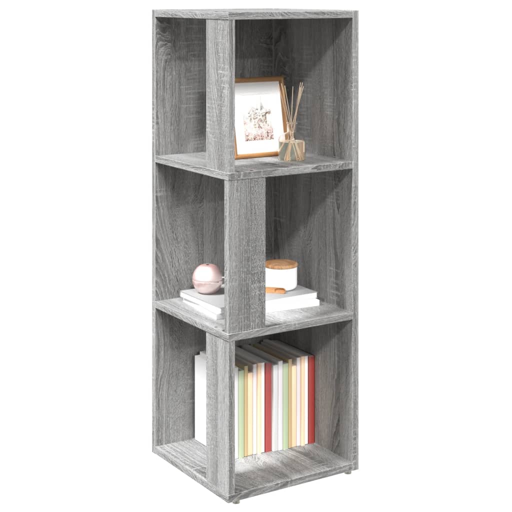 Scaffale Angolare Grigio Sonoma 33x33x100 cm Legno Multistrato