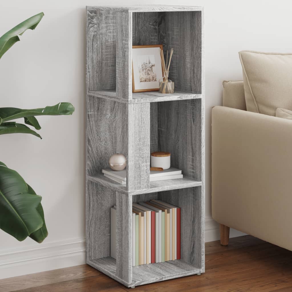 Scaffale Angolare Grigio Sonoma 33x33x100 cm Legno Multistrato