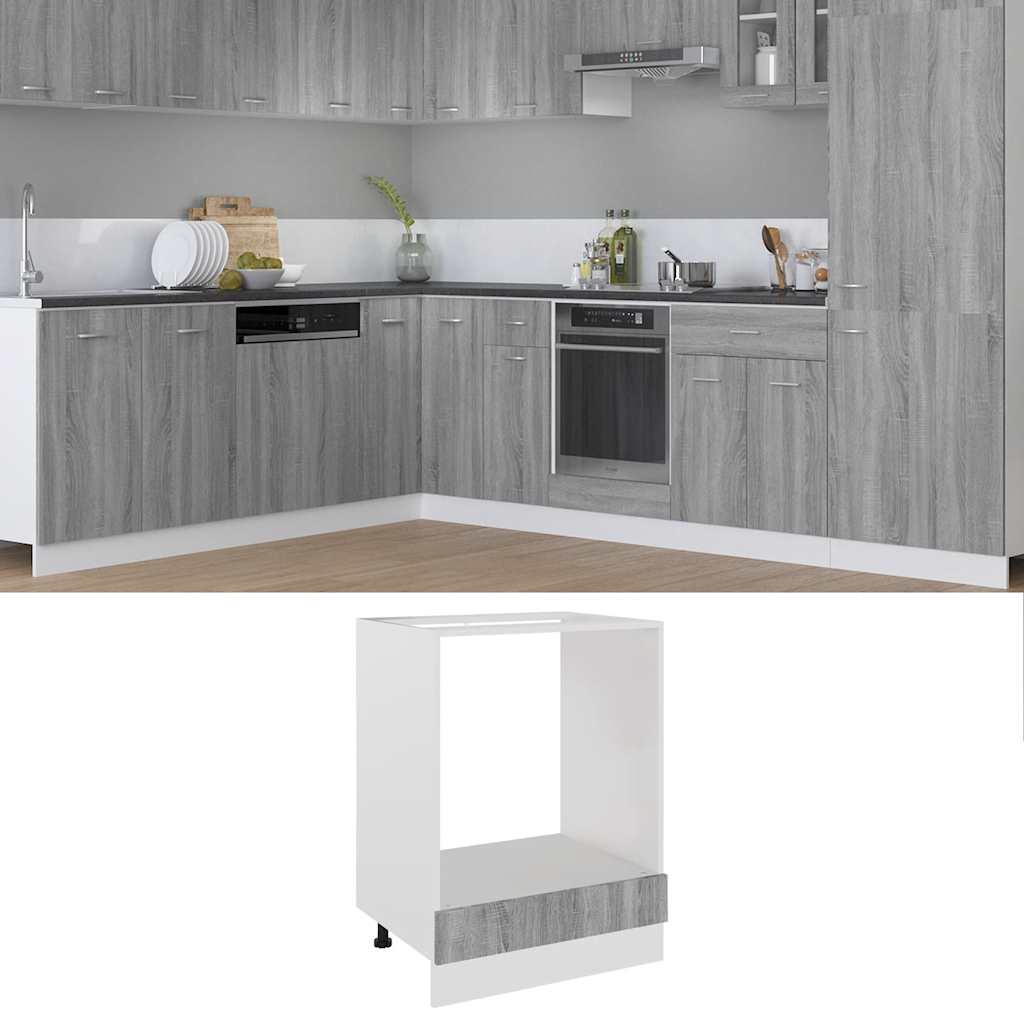 Mobile da Forno “Riga” Grigio Sonoma 60x46x81,5 cm