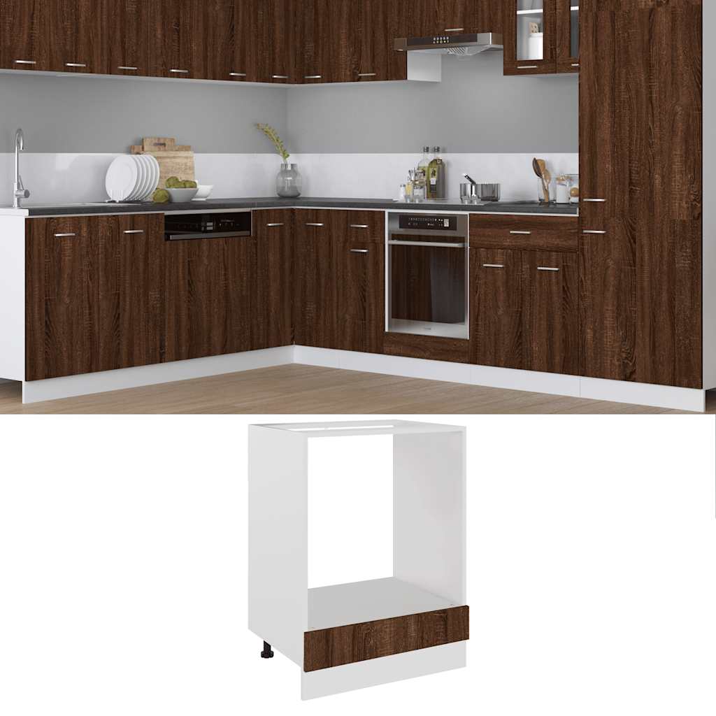 Mobile da Forno “Riga” Rovere Marrone 60x46x81,5 cm | homemem39