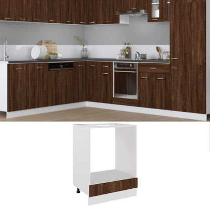 Mobile da Forno “Riga” Rovere Marrone 60x46x81,5 cm