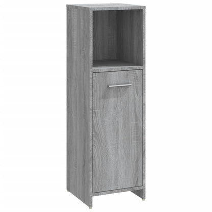Armadietto Bagno Grigio Sonoma 30x30x95 cm in Legno Multistrato | homemem39