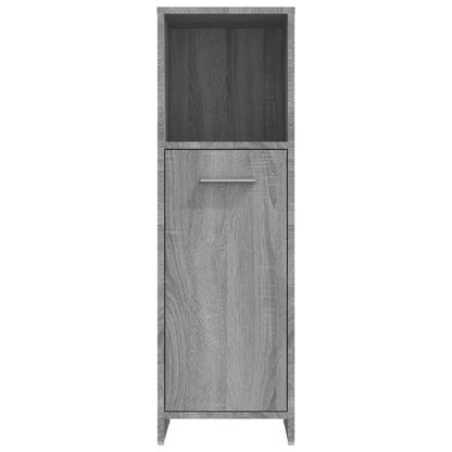Armadietto Bagno Grigio Sonoma 30x30x95 cm in Legno Multistrato | homemem39
