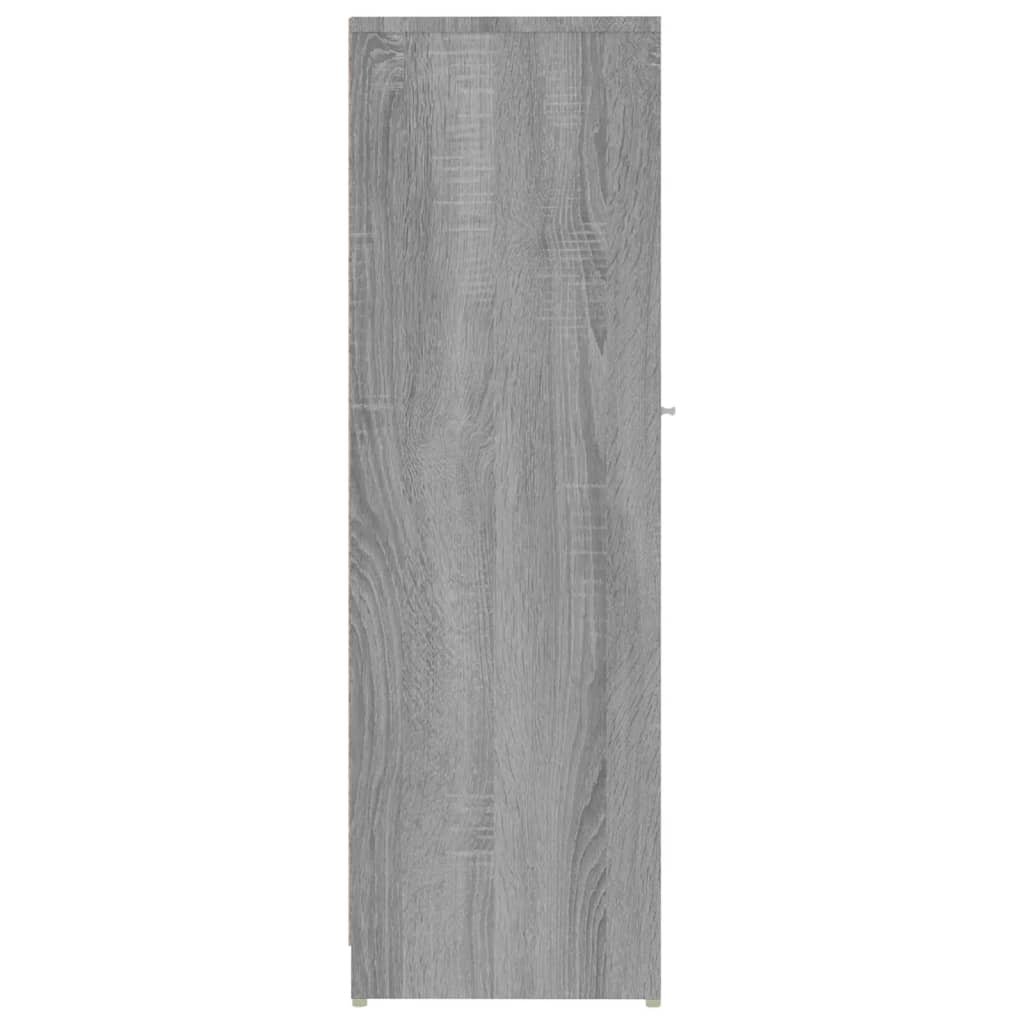 Armadietto Bagno Grigio Sonoma 30x30x95 cm in Legno Multistrato | homemem39