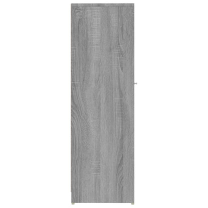 Armadietto Bagno Grigio Sonoma 30x30x95 cm in Legno Multistrato | homemem39